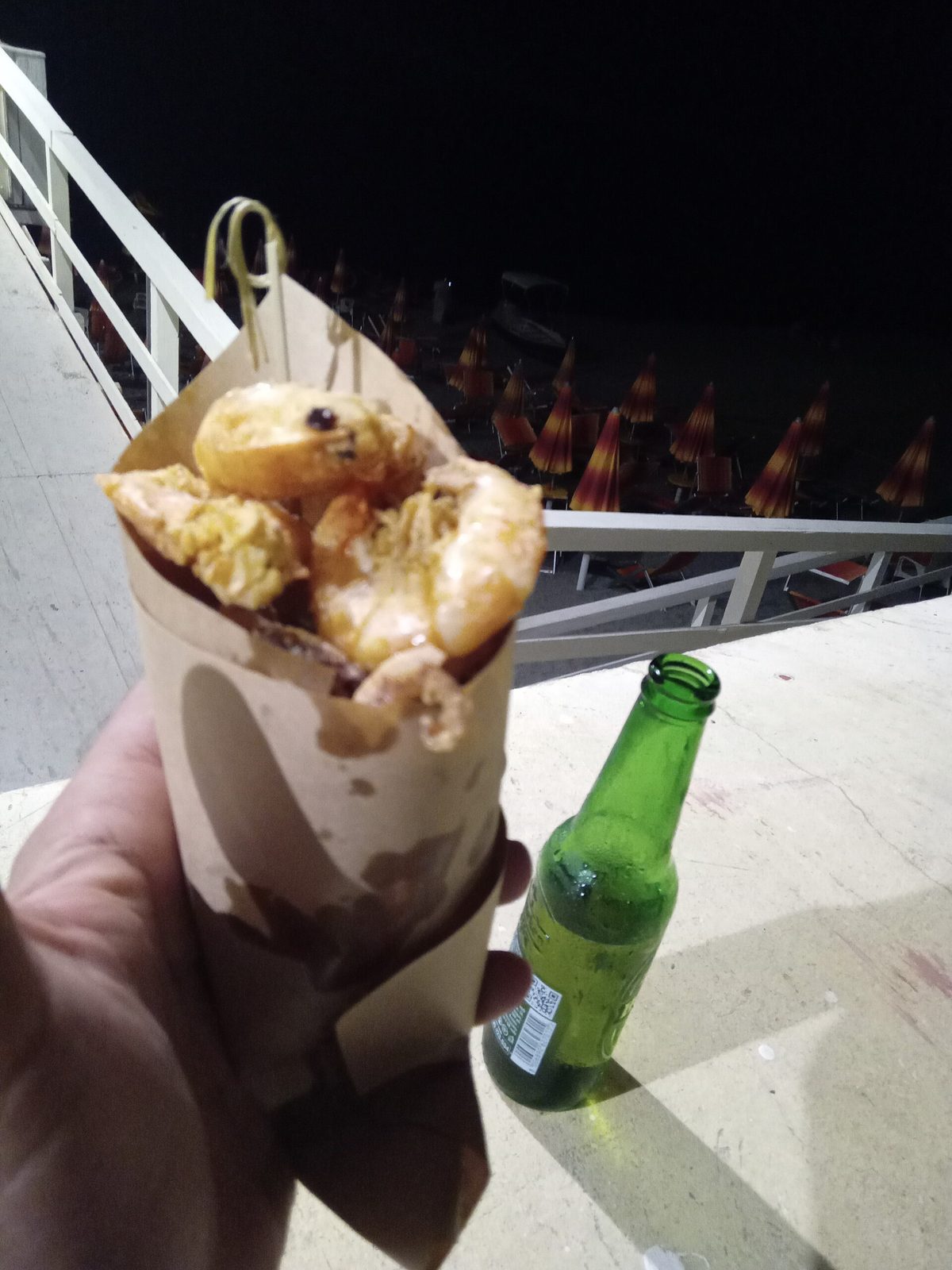 Naples tours at their tastiest: a paper cone of fried seafood, the Neapolitan cuoppo, on a street food walk